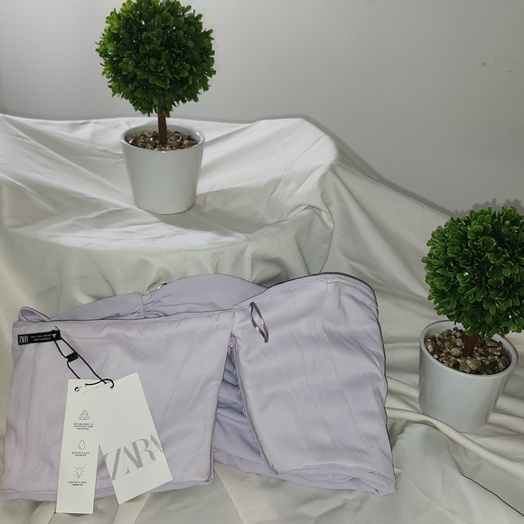 BUSTIER CROP TOP AND SKIRT crop top was $ 39.90 and skirt 49.90 - Picture 11 of 16